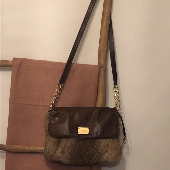 Michael Kors Brown / Tan Crossbody Fur bag - Picture 2 of 4